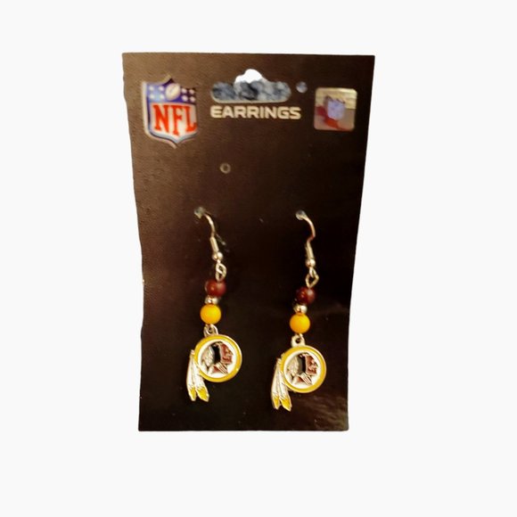 Vintage Washington Redskins Earrings - Picture 1 of 2